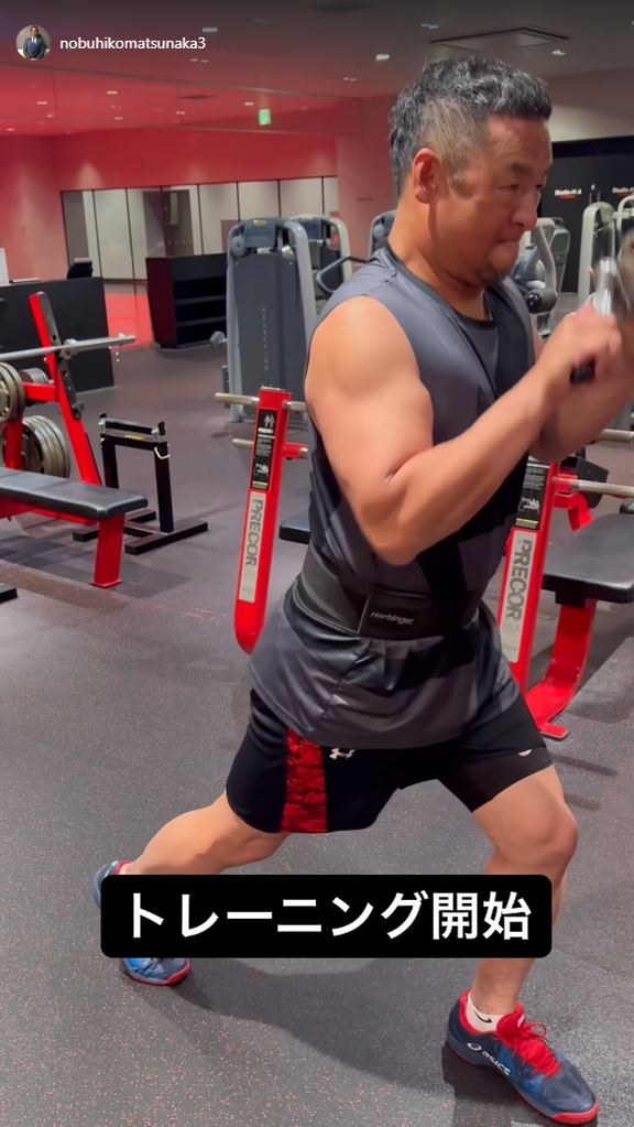 中日・松中信彦コーチが“トレーニング開始”