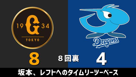 9月25日(金)　セ・リーグ公式戦「巨人vs.中日」　スコア速報