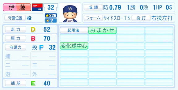 中日・伊藤茉央、『パワプロ2026』6月11日(木)アップデートでの選手能力査定・紹介文は…？