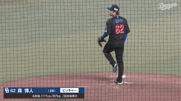 中日・森博人、無失点ピッチング!!!