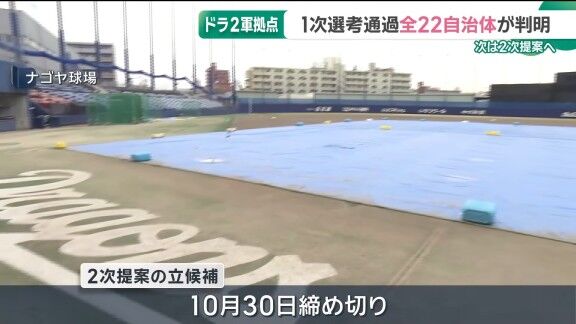中日ドラゴンズ2軍新球場候補地、1次選考通過した全22自治体のそれぞれの位置