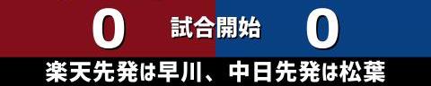 6月10日(土)　セ・パ交流戦「楽天vs.中日」【全打席結果速報】　鵜飼航丞、福永裕基、ビシエドらが出場！！！