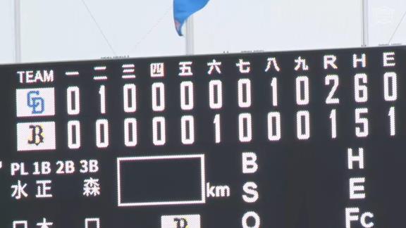 9月1日(水)　ファーム公式戦「オリックスvs.中日」【試合結果、打席結果】　中日2軍、2-1で勝利！　投手陣が好投！接戦を制して連敗ストップ！！！