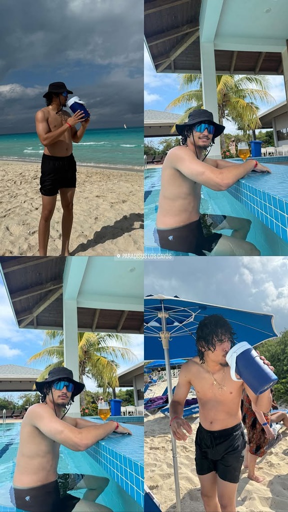 中日・C.ロドリゲス、オフショットを公開する