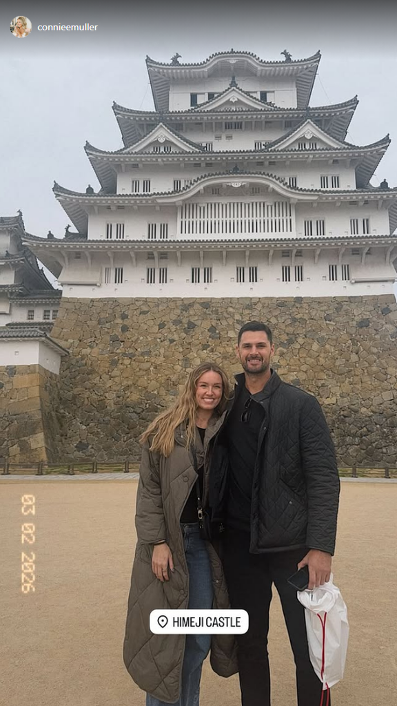 中日・マラー、姫路城を訪れる