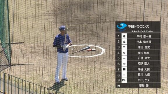 中日ドラゴンズ2軍、スタメン発表!!!