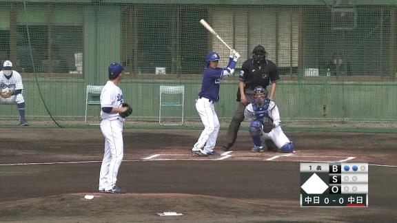 中日・根尾昂、“今季チーム初ヒット”！　右中間へ鮮やかなツーベースヒットを放つ！！！