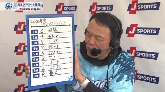 ギャオス内藤さんによる、2026年中日ドラゴンズ開幕スタメン予想