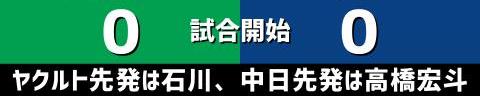 4月7日(木)　セ・リーグ公式戦「ヤクルトvs.中日」【試合結果、打席結果】　中日、11-3で勝利！！！　15安打11得点の猛攻で大勝！！！カード勝ち越し！！！