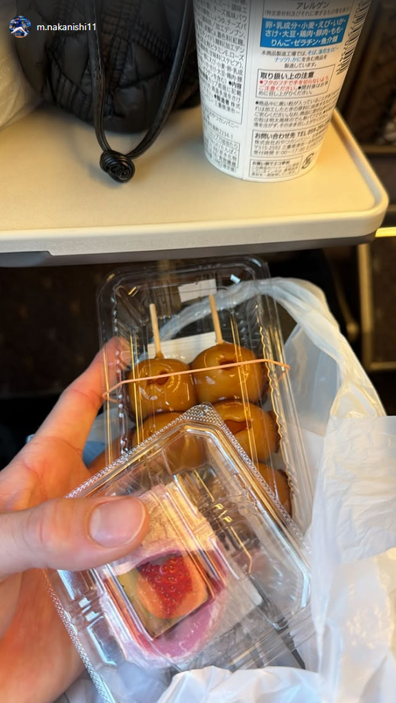 中日ドラフト1位・中西聖輝、甘い物と共に移動する