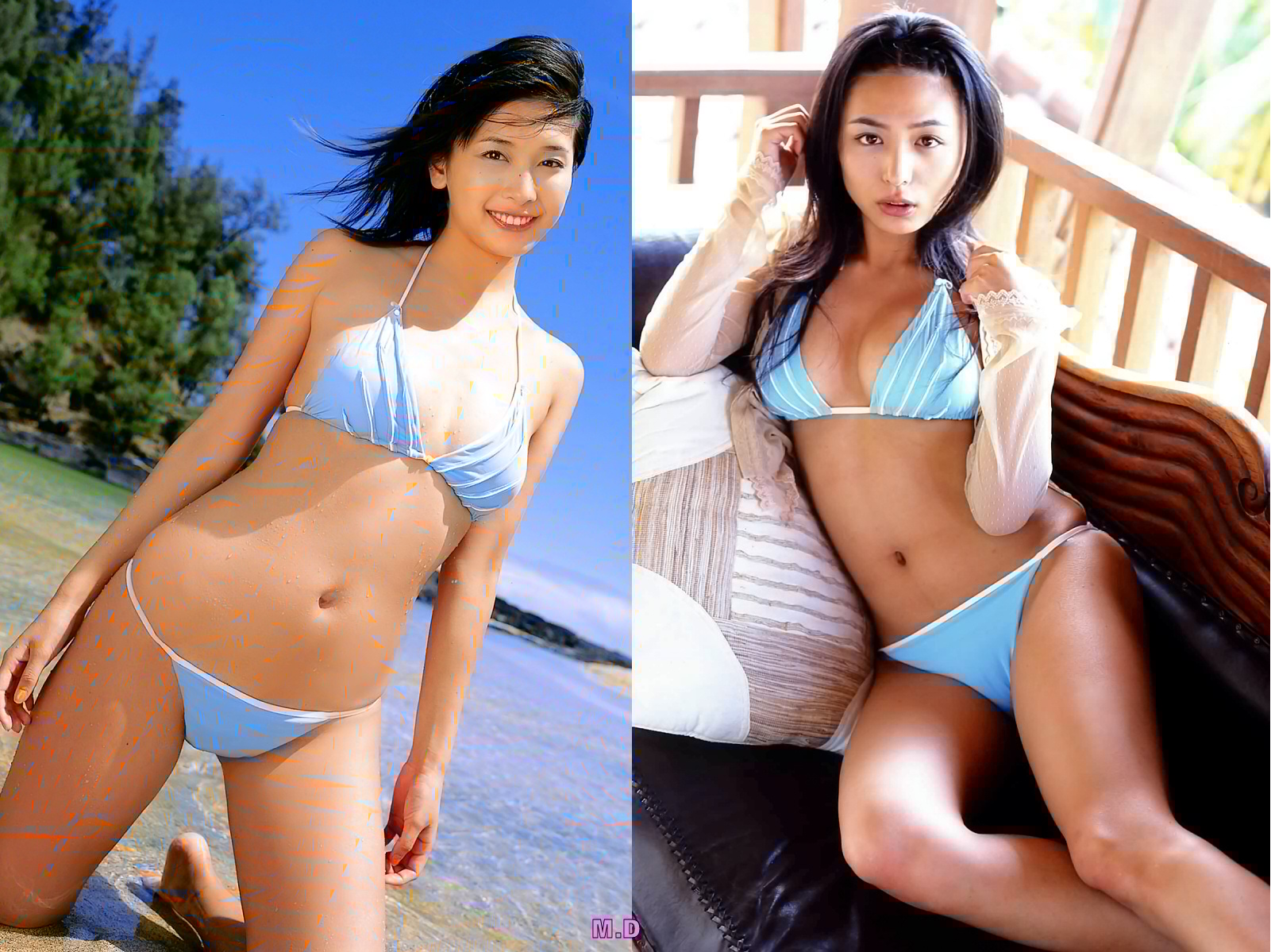 どっちの水着でshow No 1484 山崎真実 川村ゆきえ どっちの水着画像館