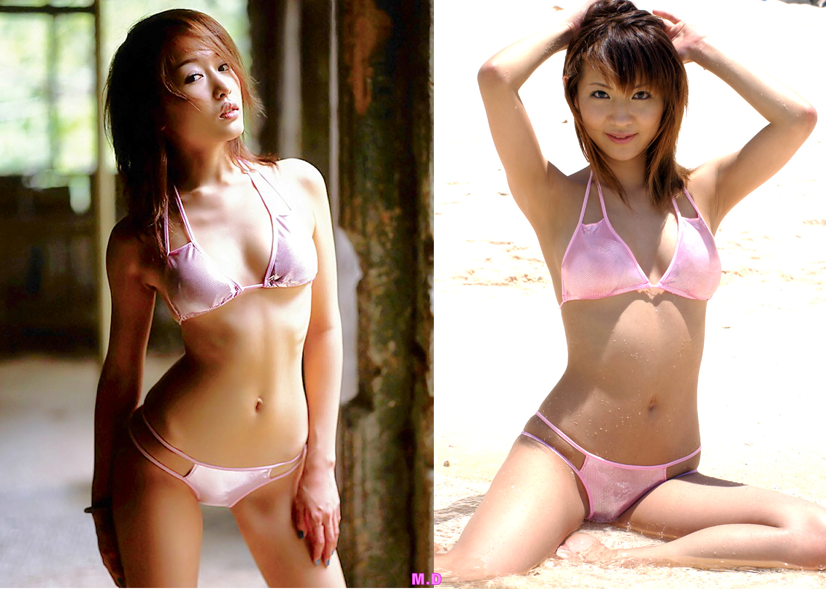 どっちの水着でshow A No5 杏さゆり 堀口としみ どっちの水着画像館