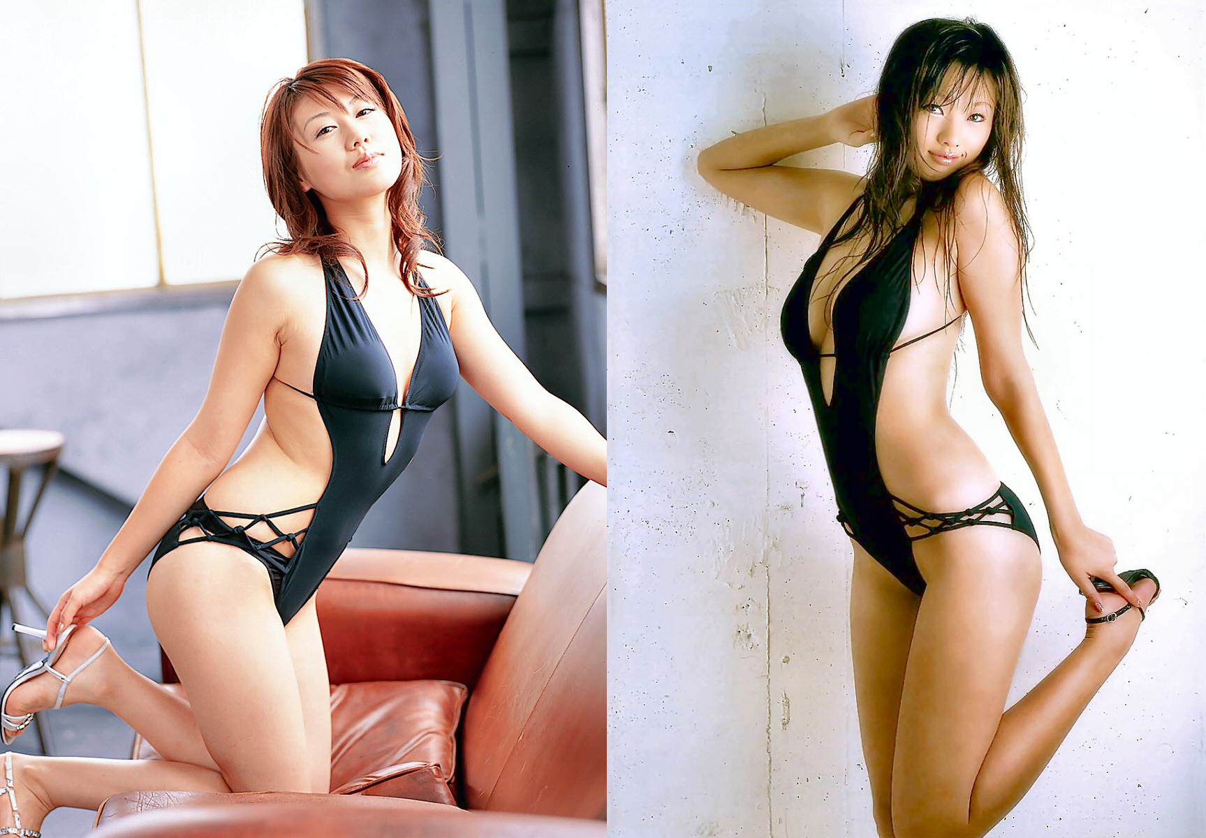 どっちの水着でshow No 1351 安めぐみ 松本さゆき どっちの水着画像館