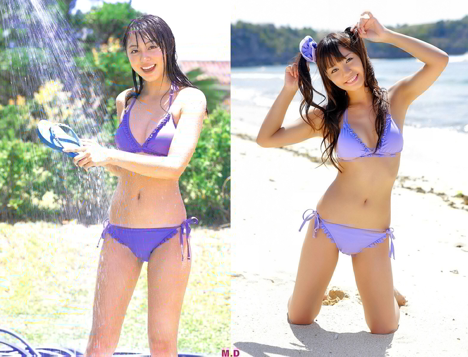 どっちの水着でshow A No998 大川藍 立花麗美 どっちの水着画像館