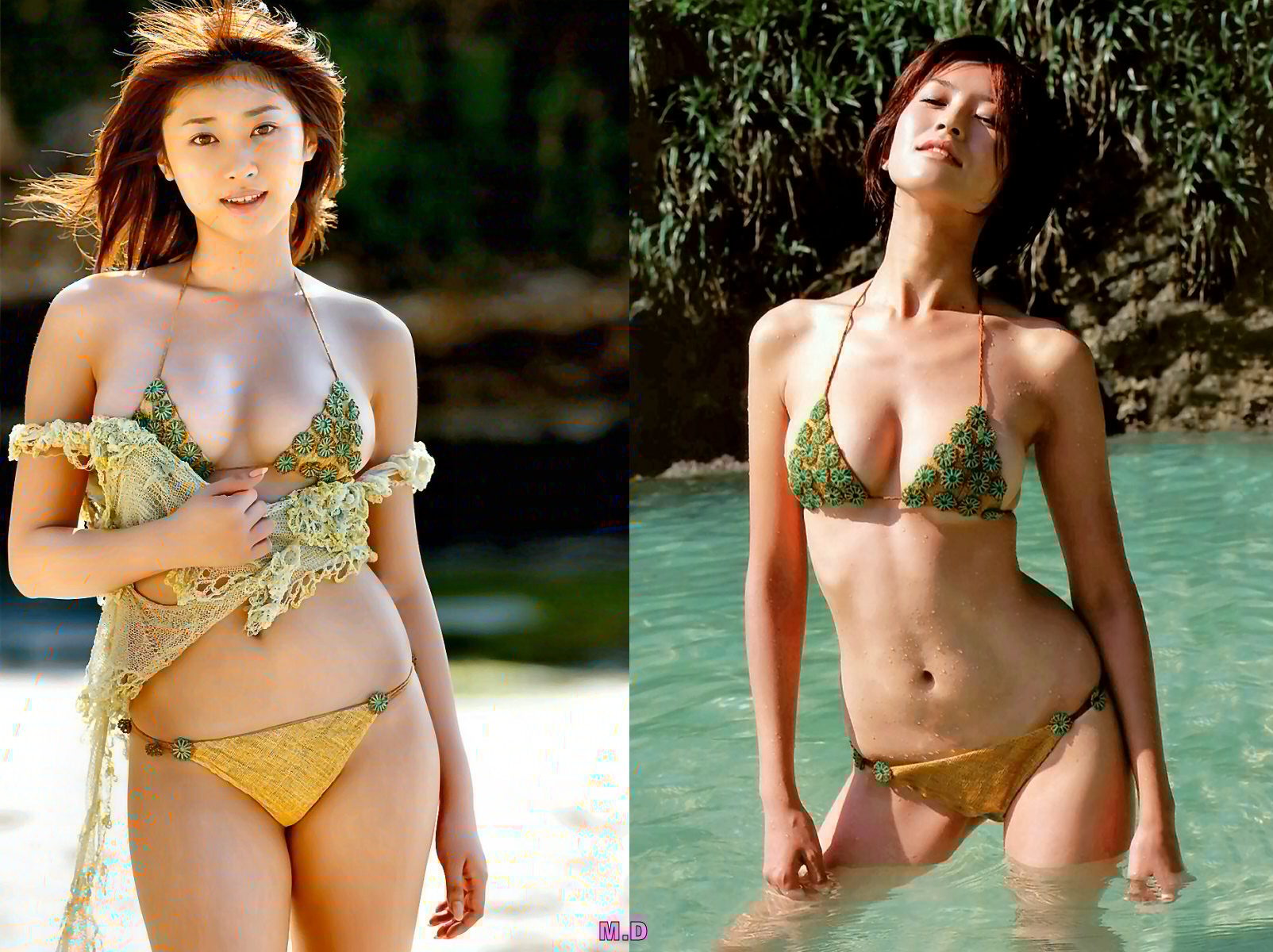 どっちの水着でshow No 1471 原幹恵 森下千里 どっちの水着画像館