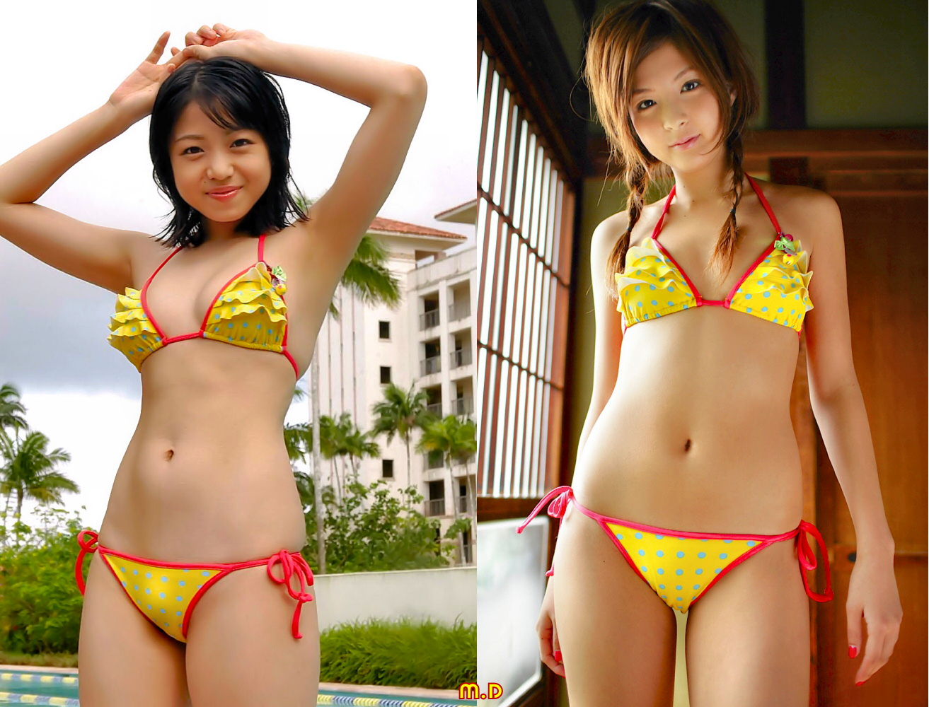 中村静香　水着 どっちの水着でshow（No.1026)中村静香 長崎莉奈 : どっちの水着でshowⅢ