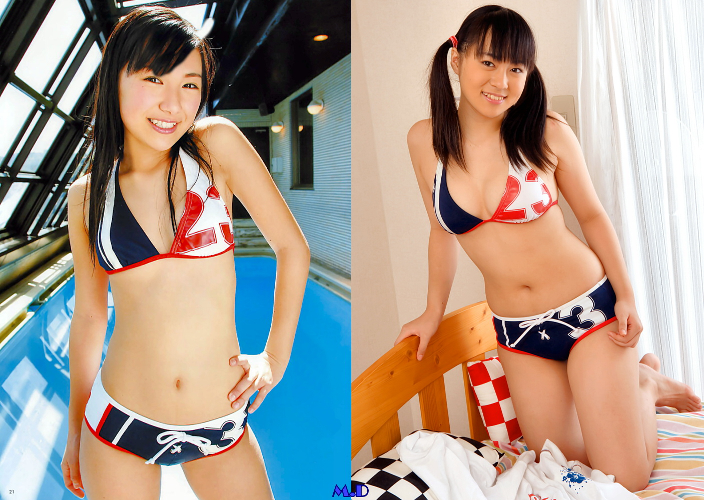 桐嵯梨水着画像 どっちの水着でshow＋α（No527)桐嵯梨 小林万桜 : どっちの水着でshowF