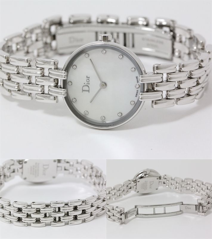 20代・30代 働く女子のブランド腕時計♪ レディースウォッチ 5万円以下 : かわいいダイヤが文字盤に♪ Christian Dior