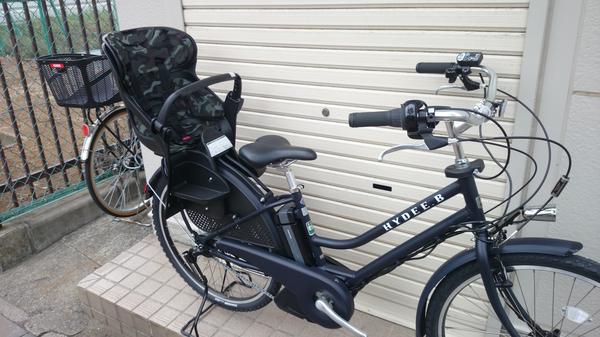 さいたま市 岩槻区 中古自転車 ブリヂストン Hydee.B（2012年製 新古 型落ち） 電動アシスト 26型 ネイビー : 中古 子供乗せ