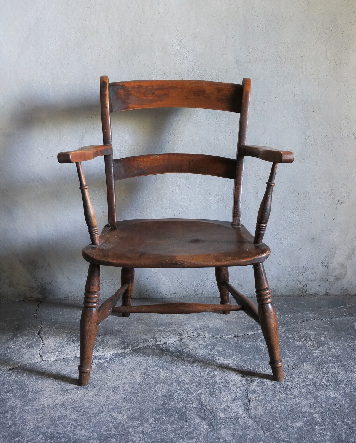 イギリス アンティーク Scroll Back Chair チェア