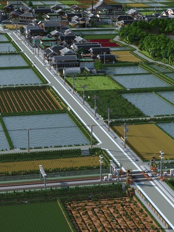 【画像】Youtuber「マイクラで田舎作ったw」←想像以上に〇〇なんだがｗｗｗｗｗ