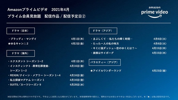 朗報 Amazonプライム動画 ４月の配信がガチで豪華すぎるｗｗｗｗｗｗｗ なんjクエスト