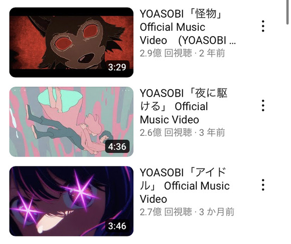 【朗報】YOASOBIの『アイドル』、夜に駆けるの再生数をもう抜いてしまうｗｗｗｗ