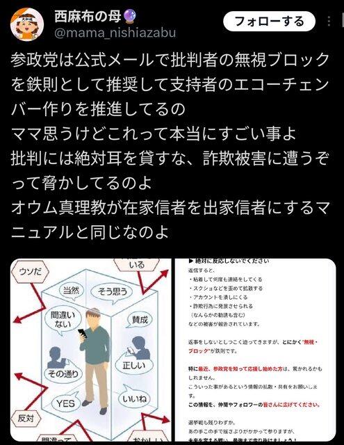 【朗報】参政党のエコーチェンバー戦略、ガチで天才的過ぎるｗｗｗｗｗｗｗｗｗ