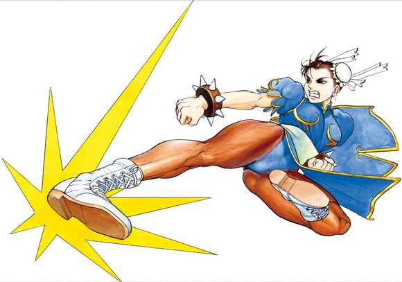 【画像】『ストリートファイター2』の春麗さんというキャラｗｗｗｗｗｗｗｗｗｗｗｗ