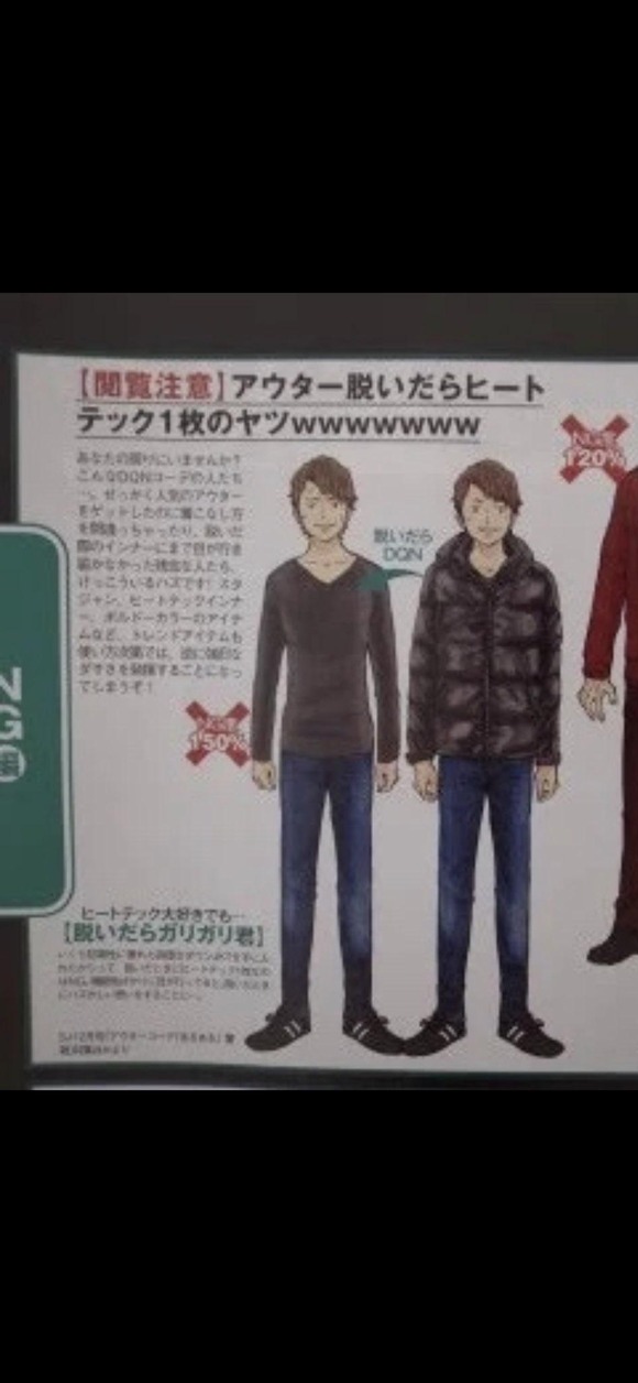 【画像】アウター脱いだらヒートテック１枚のやつｗｗｗｗｗ