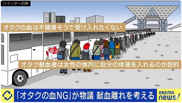 【悲報】オタクが献血する”目的”、あまりにもヤバすぎるｗｗｗｗｗｗｗ