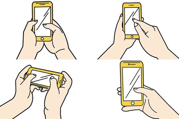 【画像】実はめっちゃ危険なスマホの持ち方、お前らは大丈夫か？？