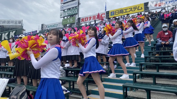 【悲報】甲子園チアガールが「パンツ撮らないで下さい」と悲痛の叫び・・・・・・