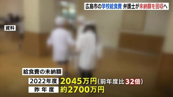 【悲報】給食費を払わない家庭、過去最高に増えてしまう・・・・・・・・・・・・
