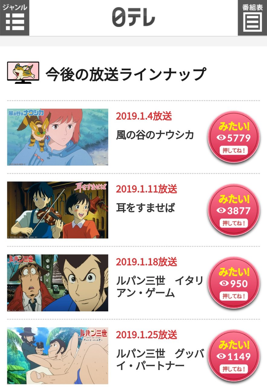 速報 金曜ロードショー四週連続アニメ祭りのラインナップが公開される なんjクエスト