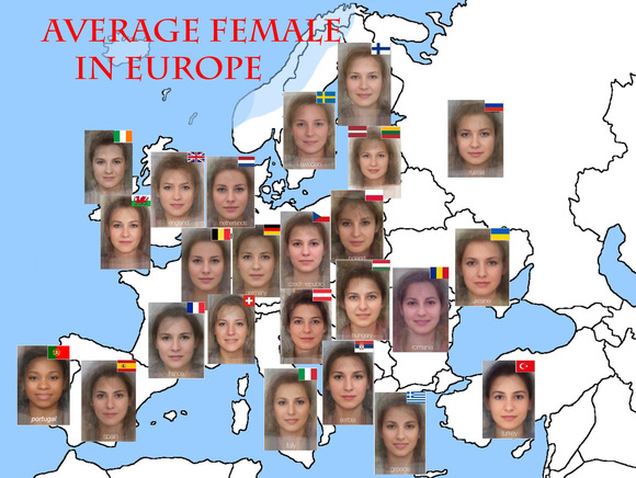 【画像】ヨーロッパ女性の平均顔がこちらｗｗｗｗｗｗｗｗｗｗｗｗｗｗｗｗ