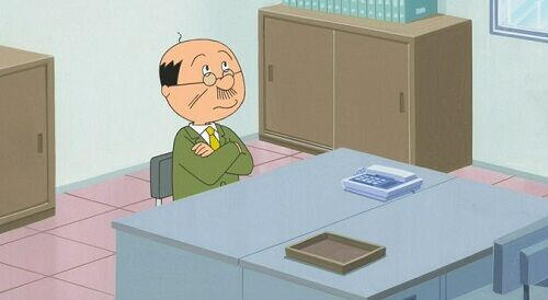 【悲報】波平さん、会社でやることがなさすぎて遊び始める・・・