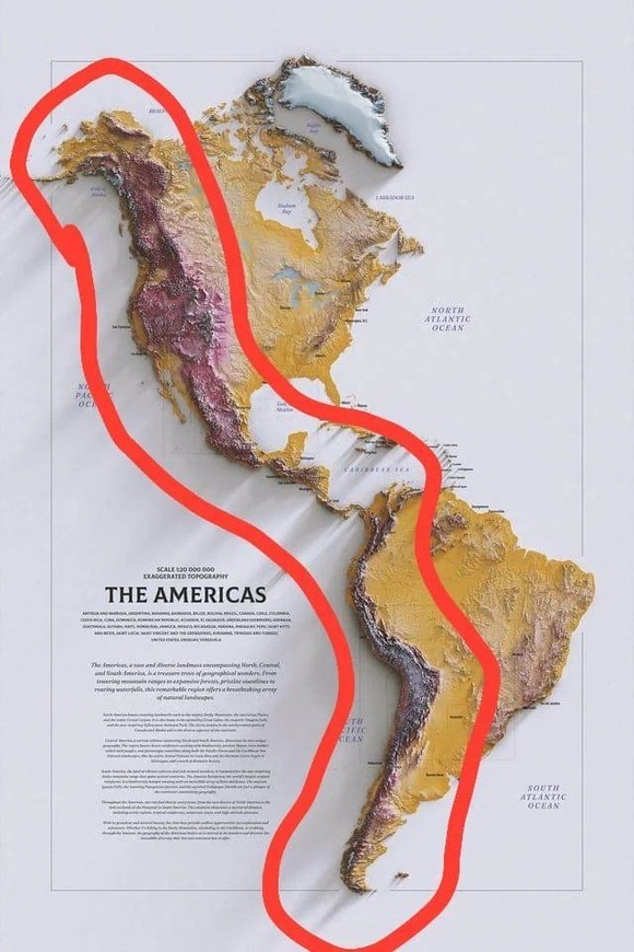 【悲報】立体地図で見るアメリカの地形、結構グロいｗｗｗｗｗｗｗｗｗｗｗｗｗｗ