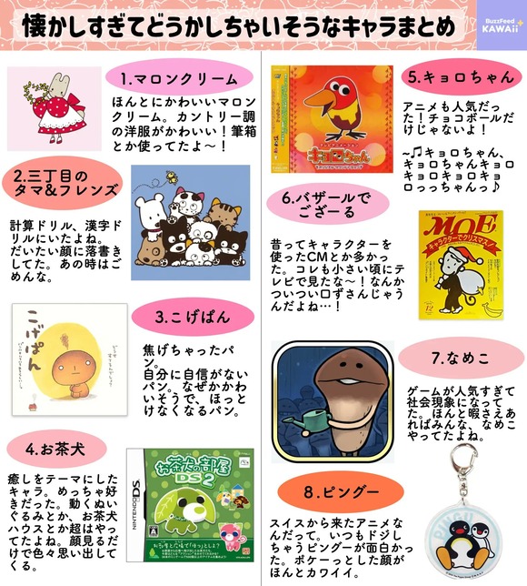 【画像】平成生まれが『懐かしすぎてどうかしちゃいそうなキャラ』がこちらｗｗｗｗｗｗｗｗｗｗｗｗｗｗｗｗ