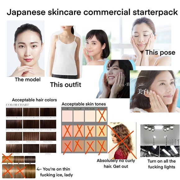 【悲報】外国人「日本の化粧品のCM、全部こんな感じじゃね？」→的確すぎるｗｗｗｗｗｗｗ