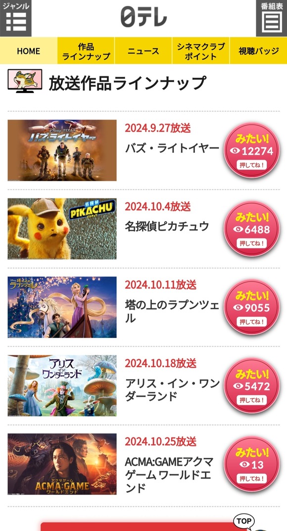 【朗報】金曜ロードショー、今後のラインナップが更新ｗｗｗｗｗｗｗｗｗｗｗ