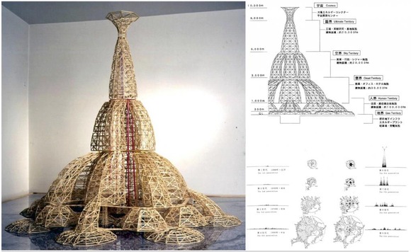 【画像】　バブル時代に立案されていた建設物「東京バベルタワー」がこちらｗｗｗｗｗｗｗｗｗ
