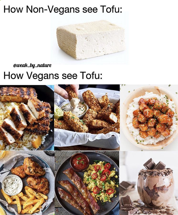 【画像】ヴィーガンさん、たった１枚の画像でヴィーガンの食生活の豊かさを表現してしまうｗｗｗｗ