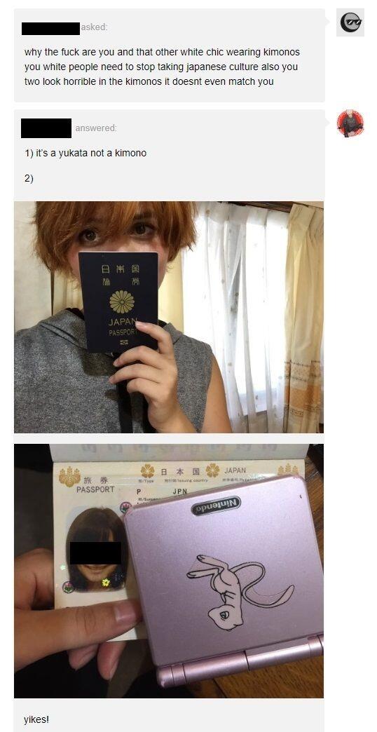 【悲報】外国人「外国人が着物を着てる！文化の盗用だ！」大炎上　着物の人「私日本人なんだけど…」