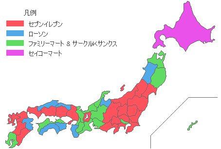 【画像】コンビニ業界の勢力図が三国志みたいになってて草生えるｗｗｗｗｗｗｗｗ