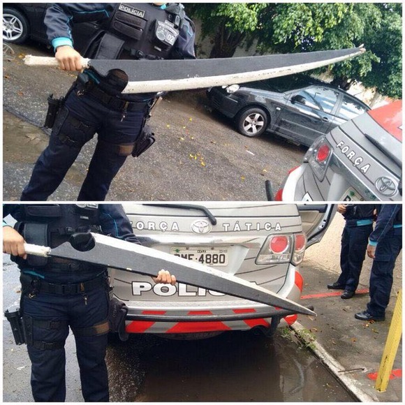 【画像】ブラジルで麻薬の売人から押収された斬月、怖すぎるｗｗｗｗｗｗ