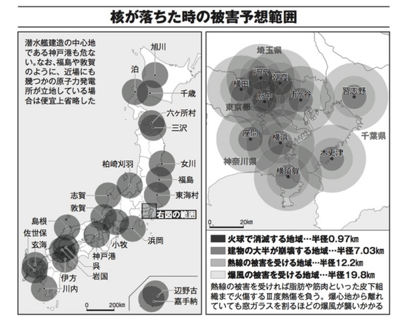 【悲報】　ロシアの日本向け核ミサイルの標的都市、多すぎるｗｗｗｗｗｗｗｗ(画像あり)