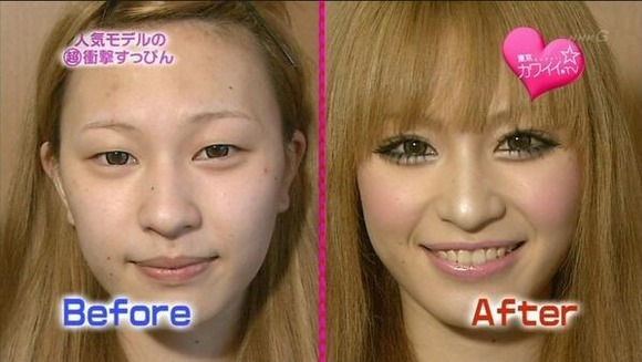 【画像】化粧前後の女性の顔面比較写真を貼っていくスレｗｗｗｗｗｗｗｗｗｗ