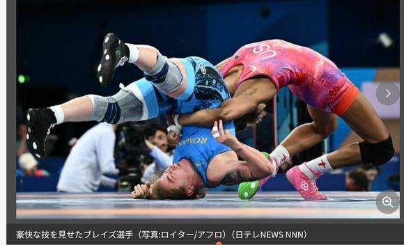 【悲報】プロレスラーなら絶対に使わない「あの技」、オリンピックで使うヤツが現れてしまう・・・