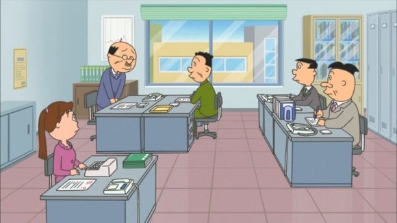 【悲報】磯野波平さん、他の社員が見てる前で説教されてしまう・・・